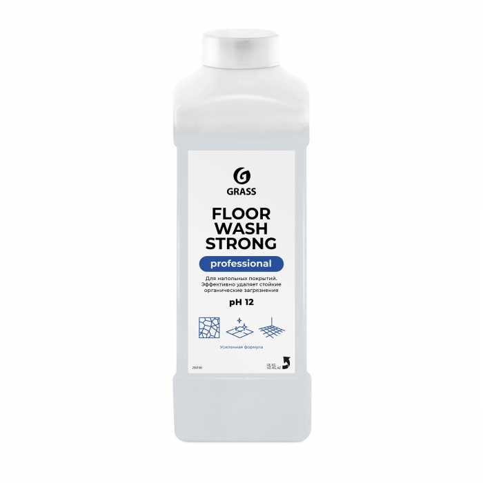 Floor Wash Strong professional Для напольных покрытий.Эффективно удаляет стойкие органические загрязнения, 1 л