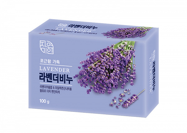 Мыло туалетное с экстрактом лаванды Mukunghwa Lavender Beauty Soap 100гр