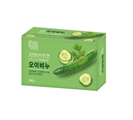 Косметическое мыло увлажняющее с огурцом Mukunghwa Moisture Cucumber Soap 100гр