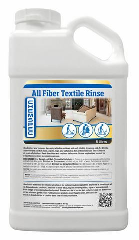 Chemspec ALL FIBER TEXTILE RINSE, нейтрализатор щелочи на обивке и коврах